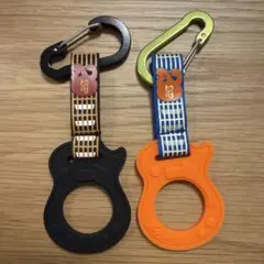 Zepp ギター型 ドリンクホルダー 2個セット(黒・オレンジ)のサムネイル