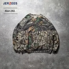 JERZEESOUTDOORSジャージーズリアルツリーカモ柄スウェットトレーナー