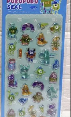 【新品】ぷくぷくシール　モンスターズインク