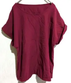 美品✨SHEIN バーガンディ トップス半袖