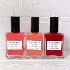 NAILBERRYネイルベリー　ヴィーガン　フットネイルにも♪ ３色セット