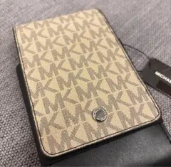 MICHAEL KORS スマホショルダーバッグ ベージュ 新品 マイケルコース