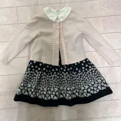 KUMIKYOKU ワンピース　カーディガン　2点セット　100