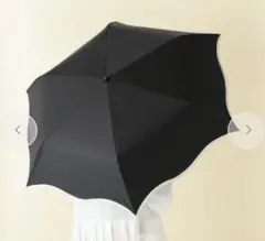 Francfranc ウェーブパイピング 折りたたみ傘 ブラック晴雨兼用のサムネイル