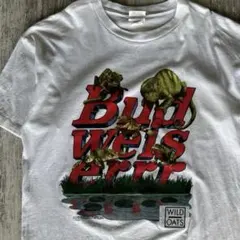 XZ529 90s Tシャツ バドワイザー ビール 企業 アド アリクイ BUD 