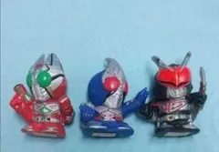 当時物　仮面ライダー　ソフビ　フィギュア　仮面ライダー剣　すくい人形　3体