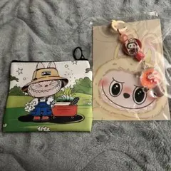 ラブブ　ポーチとキーリング　２個セット