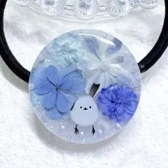 淡いお色味 紫陽花 アジサイ♡ レジン ヘアゴム パール お花 白 - メルカリ