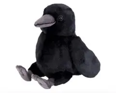 サンレモン フラッフィーズ カラス　ぬいぐるみ　ふわふわ かわいい