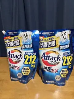 kao花王 アタック抗菌EX 詰替用 2.12kg×2袋のサムネイル