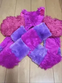 ディズニー ファンキャップ チェシャ猫 フード付きマフラー 手袋