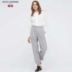 新品未使用タグ付　UNIQLO イネス　コラボ　テーパードパンツ　グレー