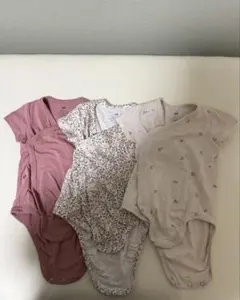 h&m ベビー肌着 3点セット 半袖 コットン 74