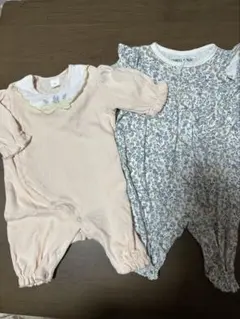バースデイ　　cottoli organic cotton ロンパース２着セット