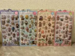 ⑨ 大人気♡ラブブ ボンボンドロップシール 4枚セット