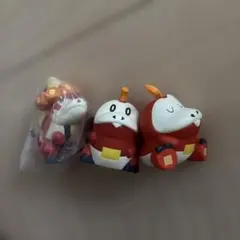 ポケモン ホゲータ アチゲータ キーホルダー ソフビ フィギュア 指人形