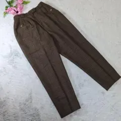 ✨Leilian★美品★M✨ 日本製 毛100% タック入 カジュアルパンツ