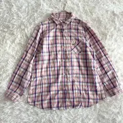 CROCODILE クロコダイル チェックシャツ M 綿100%