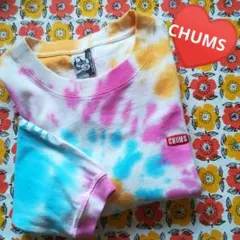新品タグ付き　CHUMS タイダイ柄 長袖Tシャツ S