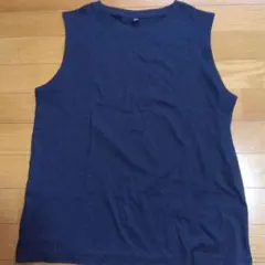 UNIQLO ノースリーブ Tシャツ L ネイビー L