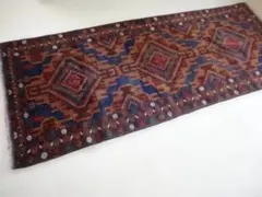 ヴィンテージアフガンラグ 188×76cm 手織りウール 極上のエイジング ヴィンテージアフガンラグ 188×76cm 手織りウール 極上のエイジング