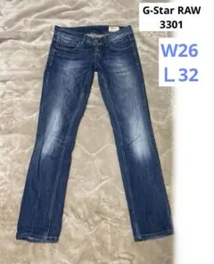G-Star RAW 3301 スキニーデニム　W26 L32のサムネイル