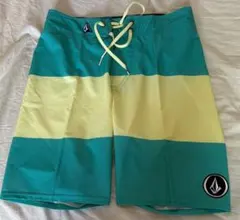 Volcom ボードショーツ 28 ターコイズ・イエロー