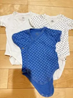 プチバトー　3m 肌着3枚セット
