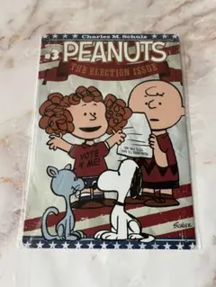 ブリキ看板 PEANUTS THE ELECTION ISSUE インテリア雑貨