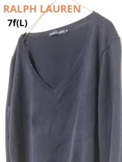 ラルフローレン　ニット　7f(L) 刺繍ロゴ