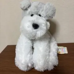 新品タグ付き　くったりシュナウザー　お耳パタパタJB　ぬいぐるみのサムネイル
