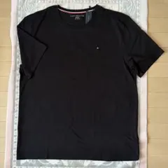 トミーヒルフィガー ワンポイント ロゴ 半袖 Tシャツ ブラック