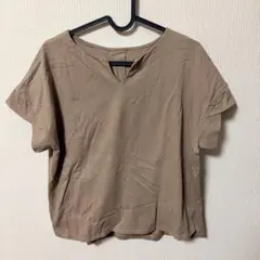 earth music&ecology モカベージュ 半袖Tシャツ free