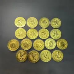 ポケモン　ゴールド　金　コイン　17枚セット　ラッキー　ストライク　フリーザー