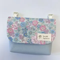 女の子 移動ポケット♪ポケット型マチ付き☆クリップ別売☆リボンフラワー