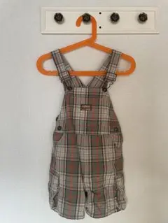 OshKosh チェック柄オーバーオール 90