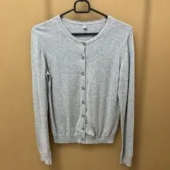 ユニクロ　クルーネックカーディガン　グレー　Sサイズ