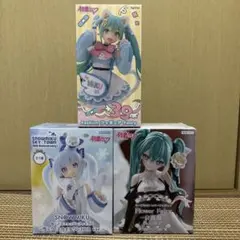 初音ミク　フィギュア　3種セット（Fancy・雪ミク・白薔薇）