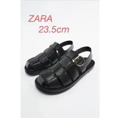 ZARA ブラック ストラップサンダル 36