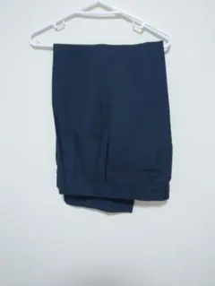 新品未使用　タグ付き　春夏用ネイビー スラックス ウエスト91 股下69