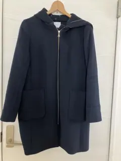 SIMPLICITÉ フード付きネイビーコート