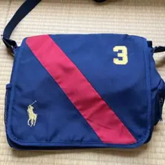 Polo Ralph Lauren メッセンジャーバッグ ネイビー/レッドのサムネイル