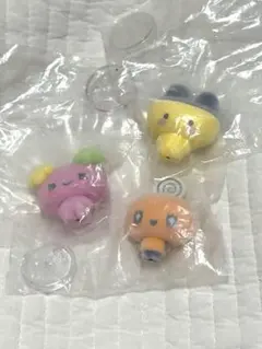 カプセルフロッキーズ　ふらわっち　めめっち　まるっちフィギュア3個