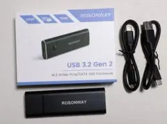 M.2 SSD 128GB と SSDケース　中古