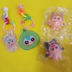 BABYTHREE④点set☆アクリルキーホルダー・フェルト風フィギュア