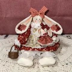 たれ耳うさぎのカントリードールのサムネイル
