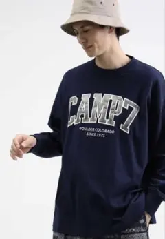 CAMP7 ロンT 長袖Tシャツ ネイビー XLのサムネイル