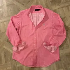 Ralph Lauren ピンク ダブルガーゼシャツ