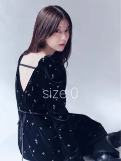 FRAY I.D ベロアナローワンピース