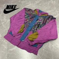 90's NIKE ナイロンジャケット グラフィックパターン 古着　ストリート